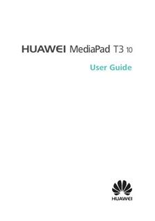 Huawei Mediapad T3 10 manual. Camera Instructions.